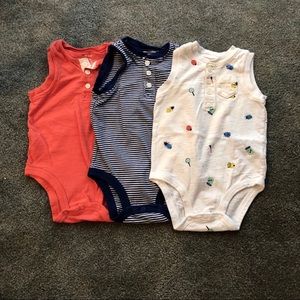 Carters 3 pack tank bodysuit Bundle